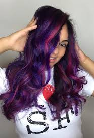 Short haircut suits best with this color, it adds drama and inky to the. Deep Purple Midnight Purple Hair