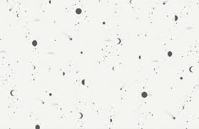 Black White Moon Stars Wallpaper Mural Hovia Moon And Stars Wallpaper Star Wallpaper Mural Wallpaper