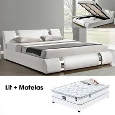 lit double 180 avec rangement integre avec matelas lit nova meublerdesign bedroom bed design bed furniture design bed design modern