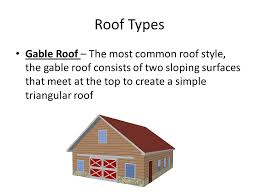 This garage roof design is easy to build, with its simple design and ability to shed water and snow with ease, and can be pitch adjusted for latitude and regional weather issues. Roof Types Components Terminology Ppt Video Online Download