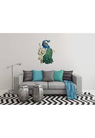 Jan 22, 2019 · try a light blue paint next to a white or gray to form a soft, welcoming color combination. Decorshore Contemporary Peacock Metal Wall Art In Gold Blue Color For Home Decor Decorshore