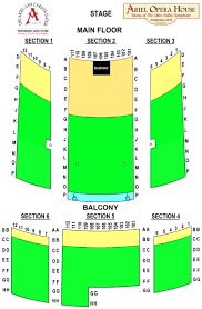 seating charts ariel opera house ariel theatre