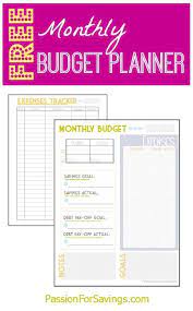 Free Budget Planner Monthly Budget Expense Tracker Budget Planner Budget Planner Free Budgeting