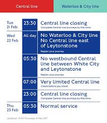 Bosses claimed the motion would cause 'severe disruption' and that 'all tube lines would. Transport For London On Twitter Tubestrike Affects Central Line Services Tonight Early Last Trains All Tomorrow No Waterloo City Service Too Https T Co Mp4sool7tf Https T Co Wovdlzwunn