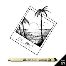 Day 1158 The Beach Art Artist Drawing Dailydrawings Illustration Ink Inkdrawing Land Pencil Art Drawings Art Drawings Sketches Art Drawings