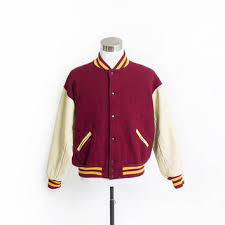 Image result for letterman jacket red and gold
