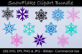 Download Snowflake Svg Bundle Snowflake Clip Art By Gjsart Thehungryjpeg Com