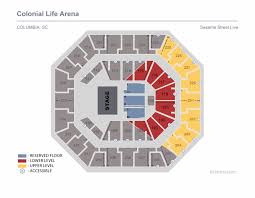 Sesame Street Live Colonial Life Arena Seating Chart With