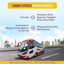 Searching For A Bus Ticket Head Over To Easybook Today And Get On Board Sanwa Express Conveniently Offering Numerous Bus Ticke New Bus Kuantan Bus Tickets