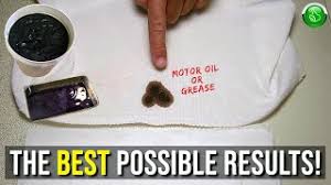 How to remove mechanic oil stains from clothing. How To Easily Remove Oil From Fabrics Clothing Youtube