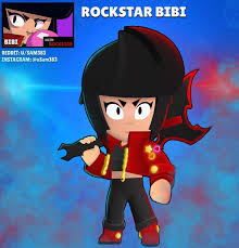 The new brawler named bibi was just released in the huge brawl stars retropolis update in may. Skin Idea Rockstar Bibi Brawlstars