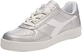 amazon com diadora womens b elite l metallic white