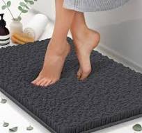 Amazon.com: Chenille Bath Mats, Plush Absorbent Bath Mats ...