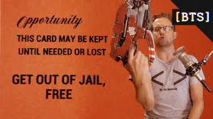 Donate 111 coins to the greed machine. Get Out Of Jail Free Card Scam Stuff