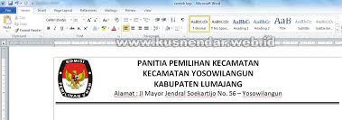 Soalnya kalo nggak ada kopnya berarti bukan surat resmi lagi namanya. Cara Membuat Garis Kop Surat Di Microsoft Word Contoh Kop Surat