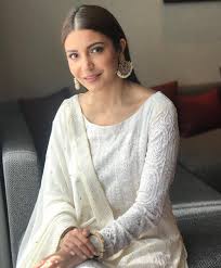 Anushka Sharma In Kanika Kapoor S Chikankari White Anarkali Suit Lady India She opted for a simple bun and a pair of silver amrapali earrings to sweep us off our feet!