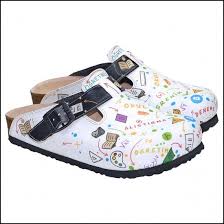 Shoerokee Ogretmen Temali Bayan Sabo Terlik Nursing Clogs Chef Clogs Clogs