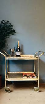 Gold And Black Marble Mid Century Bar Cart Vintage Trolley Etsy Mid Century Bar Cart Vintage Bar Carts Tea Trolley