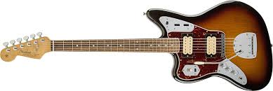 This was either used with a bartolini 3av soundhole pickup or miked through the long story short, it appears that kurt cobain did the vast bulk of the songwriting, and i'm sure he played his own guitar parts. Amazon Com Fender Kurt Cobain Jaguar Lh Nos 3 Tone Sunburst Solid Body Electric Guitar Musical Instruments