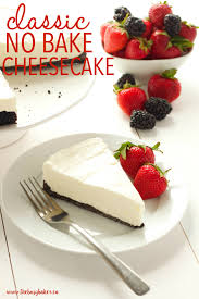 Classic No Bake Cheesecake The Busy Baker