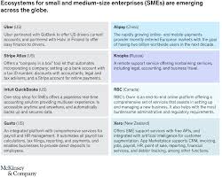 Finance to micro & small enterprises. Using Ecosystems For Sme Banking Mckinsey