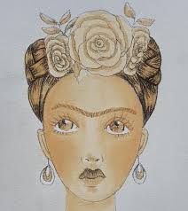 Frida Kahlo Tea Wash Watercolour