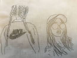 I Got These Drawings Traced On My Computer By Taping The Paper On The Screen All I Searched Up Was Cool Easy Drawing Cool Easy Drawings Easy Drawings Drawings