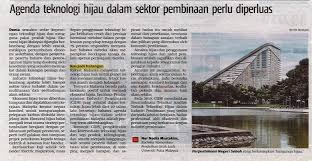 Selain teknologi hijau, penjanaan tenaga. Teknologi Hijau