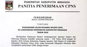 Kementerian agama mendapat rincian formasi cpns sejumlah 5.815 formasi, disusul kejaksaan agung 5.203 formasi, kementerian hukum dan ham formasi cpns sejumlah 4.598 formasi, kementerian kesehatan formasi cpns sejumlah 2.205 formasi. Ini Formasi Penerimaan Cpns Kabupaten Minahasa Tahun 2018 Beritamanado Com Berita Terkini Manado Sulawesi Utara
