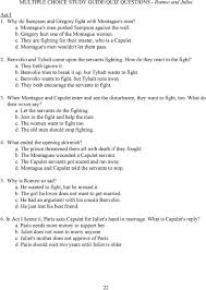 She is the young daughter of capulet a. Multiple Choice Study Guide Quiz Questions Romeo And Juliet Pdf Free Download