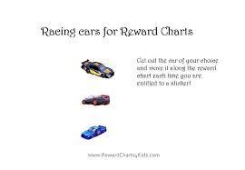 Racing Car Sticker Charts