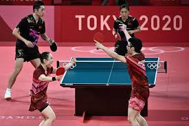 Ito, 20, and mizutani, 32, are among the medal favorites in the mixed doubles, added to the table tennis program for the first time at the tokyo olympics. 6h65bpxmweeh M
