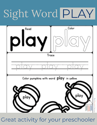 Sight Word Play Worksheet Primarylearning Org Learning Sight Words Sight Words Sight Word Worksheets