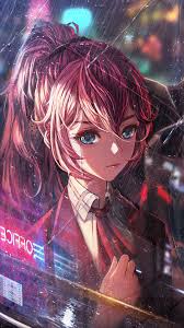 187608 anime sfondi hd e immagini per sfondi. Anime Girl Student Riding Bus Raining 4k Wallpaper 4 2355