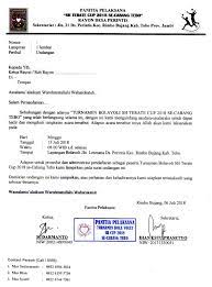 Contoh undangan turnamen bola voli lengkap membangun inspirasi Contoh Surat Undangan Bola Voli Contoh Surat