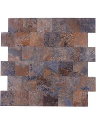 Check spelling or type a new query. Peel Stick Pvc Rusty Slate Stone Subway Tile Clever Mosaics