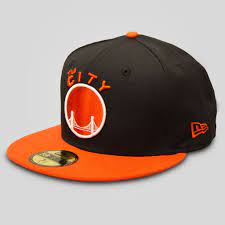 The City New Era Fitted Cap In Black Orange New Era Snapback Navy Blue Tie Dye Orange Black