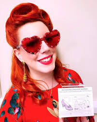 Deconstructed Ruby Slippers Ruby Heart Sunglasses