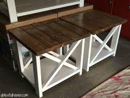 Modern farmhouse coffee table from shanty 2 chic. Diy Farmhouse End Tables A Blissful Haven Farmhouse End Tables Diy End Tables Farmhouse Furniture