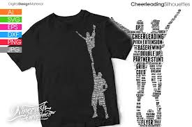 Download Cheer Stunts Silhouettes Vector Graphics Graphic By Ninerush Creative Fabrica SVG Cut Files