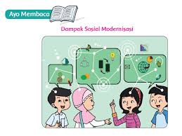 Pada subtema 1 ini terdiri dari 6 kegiatan pembelajaran yang harus diselesaikan oleh siswa secara individu dengan tepat. Dampak Sosial Modernisasi Hal 42 49 Kelas 6 Tema 9