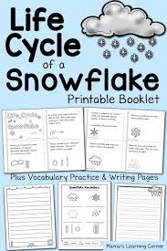 Free Printable Life Cycle Of A Snowflake Booklet And Worksheets Homeschool Giveaways Life Cycles Kindergarten Science Homeschool Science