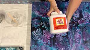 Varnishing Your Acrylic Pour With A Gloss Lustre Finish Using Mod Podge Gloss Youtube Mod Podge Gloss Mod Podge Rock Painting Tutorial