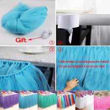 Baby Shower Table Decorations 10080cm Tulle Table Skirt Etsy Baby Shower Table Cloths Tulle Table Baby Shower Table Decorations