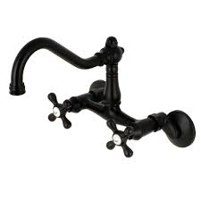 Kingston brass kitchen faucets feature brass construction with a variety of finishes and styles to choose from. Kingston Brass Ks3220ax Vintage 1 8 Gpm Wall Build Com