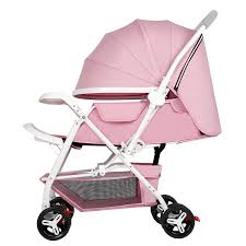 High Quality Two Way Push Lightweight Baby Stroller Color Black Red White Pink