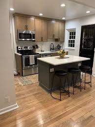 Design a large kitchen island that can sit at least four people. 520 Kitchen Island And Front Ideas In 2021 Kitchen Design Modern Kitchen Kitchen Inspirations