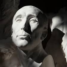 Plaster Cast Bust of Ralph Vaughn Renowned African American Architect Circa  1960's, MCM Los Angeles Conservatory, Ralph Vaughn Sculpture