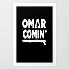 Omar Comin The Wire Art Print Tshirt Etc By E4c5 13 99 The Wire Hbo Omar Wire Art