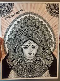 I Solemnly Swear That I Am Upto No Good Meaning In Tamil Hindu Goddess Durga Home Decor Art Print Etsy In 2020 Etsy Art Prints Madhubani Art Mandala Art Lesson